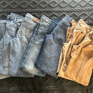 Men’s American Eagle ATHLETIC fit jeans/khaki pants $20 EACH or $125 for all 7